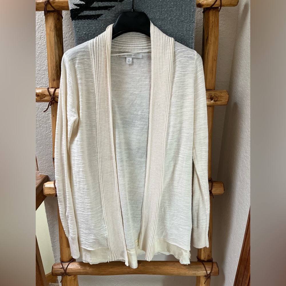Sheer off white cardigan 🌷🍁